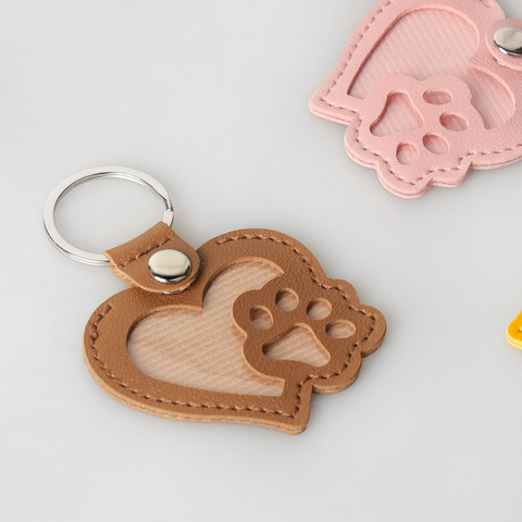 Dog hair keyring Heart shape
